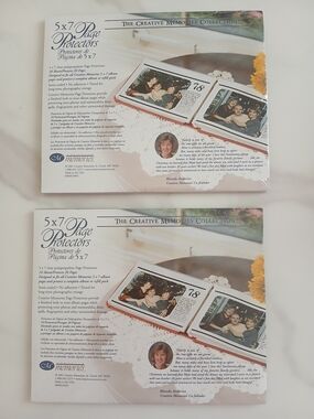 New Creative Memories 5x7 Page Protectors Lot Of 2